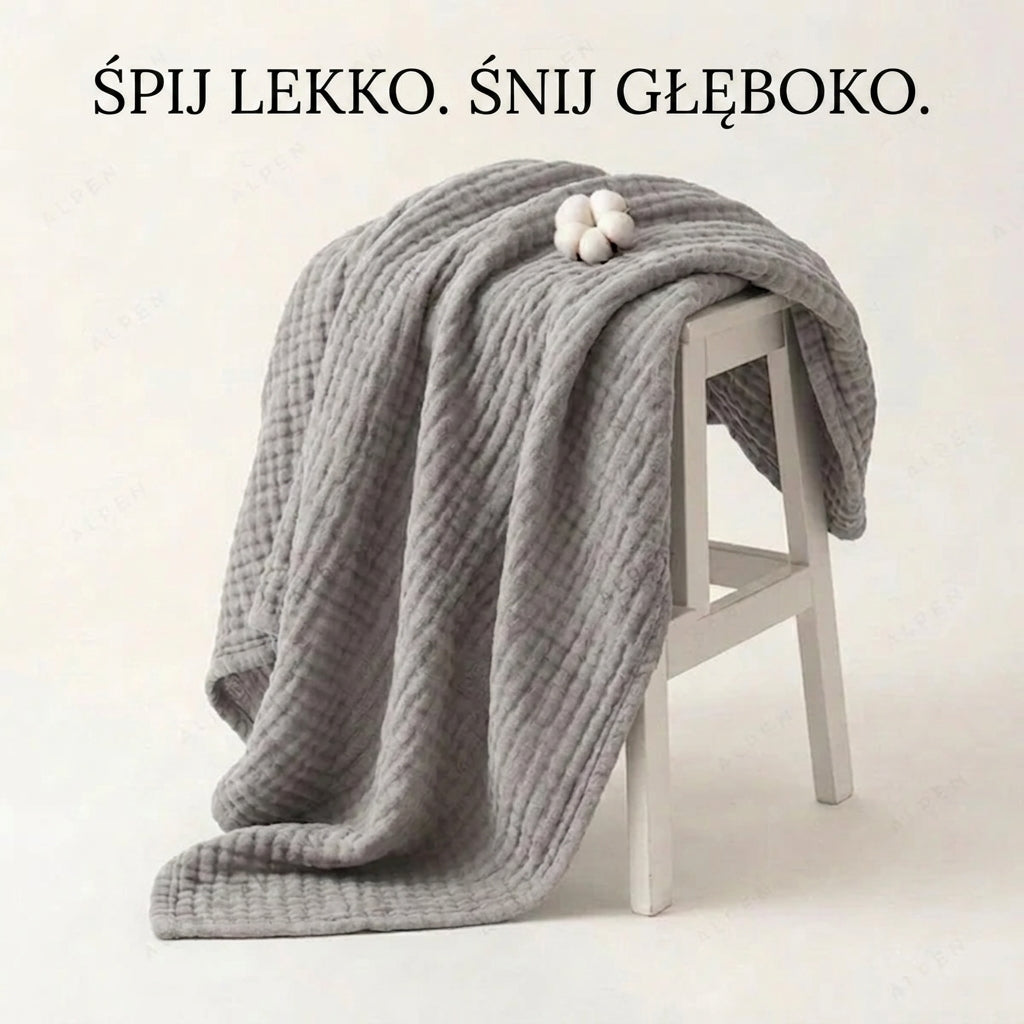 Koc Muślinowy Calmiva – Szary